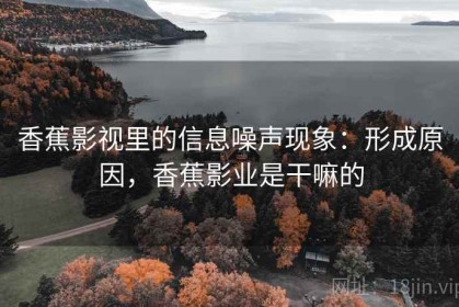 香蕉影视里的信息噪声现象：形成原因，香蕉影业是干嘛的