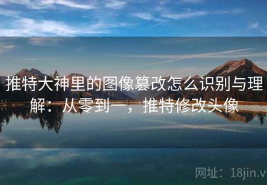 推特大神里的图像篡改怎么识别与理解：从零到一，推特修改头像