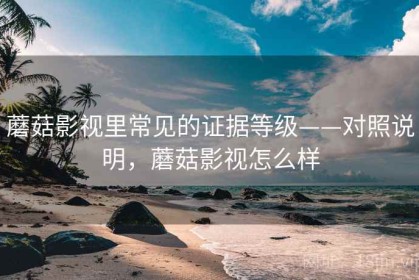 蘑菇影视里常见的证据等级——对照说明，蘑菇影视怎么样