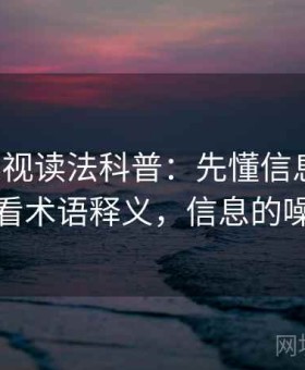 蘑菇影视读法科普：先懂信息噪声，再看术语释义，信息的噪声