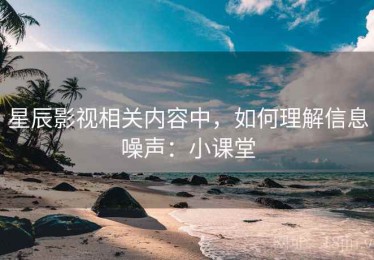 星辰影视相关内容中，如何理解信息噪声：小课堂
