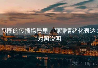 觅圈的传播场景里，聊聊情绪化表达：对照说明