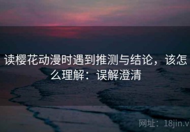 读樱花动漫时遇到推测与结论，该怎么理解：误解澄清