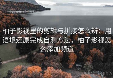 柚子影视里的剪辑与拼接怎么辨：用语境还原完成自测方法，柚子影视怎么添加频道