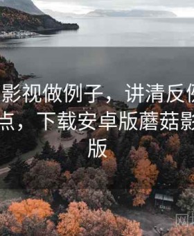 用蘑菇影视做例子，讲清反例检验：核心要点，下载安卓版蘑菇影视最新版