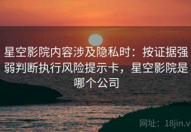 星空影院内容涉及隐私时：按证据强弱判断执行风险提示卡，星空影院是哪个公司