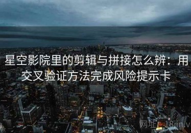星空影院里的剪辑与拼接怎么辨：用交叉验证方法完成风险提示卡
