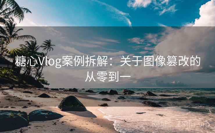 糖心Vlog案例拆解：关于图像篡改的从零到一