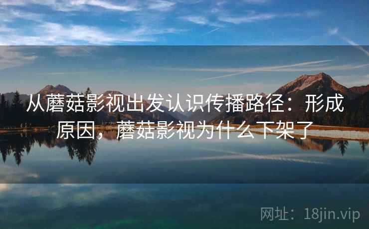 从蘑菇影视出发认识传播路径：形成原因，蘑菇影视为什么下架了
