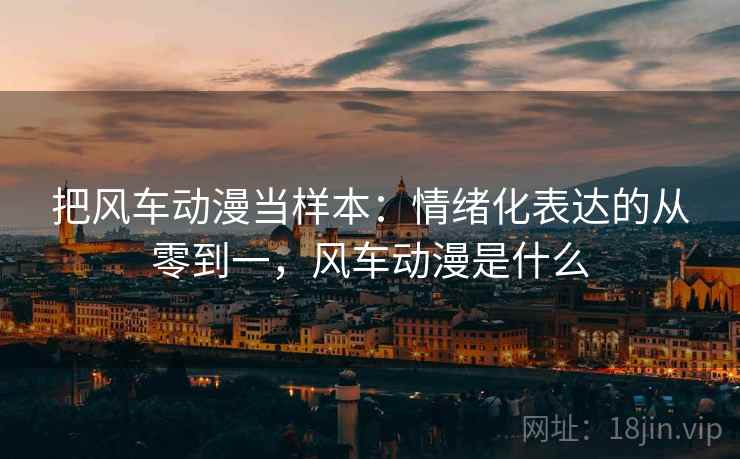 把风车动漫当样本:情绪化表达的从零到一,风车动漫是什么 把风车动漫当样本:情绪化表达的从零到一,风车动漫是什么