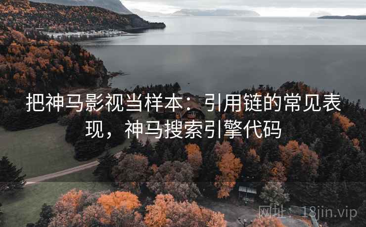 把神马影视当样本:引用链的常见表现,神马搜索引擎代码 把神马影视当样本:引用链的常见表现,神马搜索引擎代码