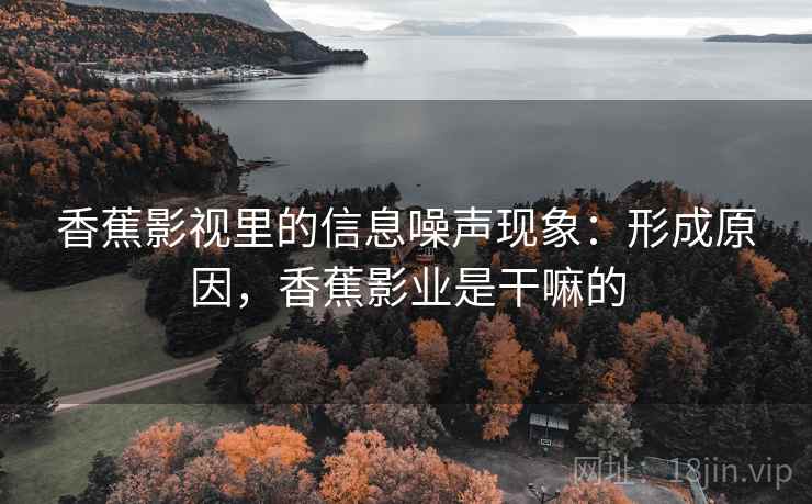 香蕉影视里的信息噪声现象：形成原因，香蕉影业是干嘛的