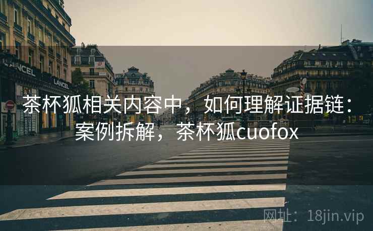 茶杯狐相关内容中，如何理解证据链：案例拆解，茶杯狐cuofox